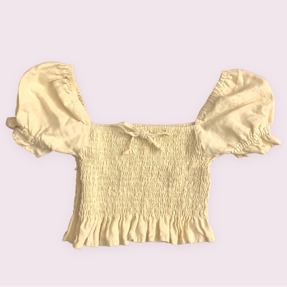 Faithfull the brand linen Leslie top